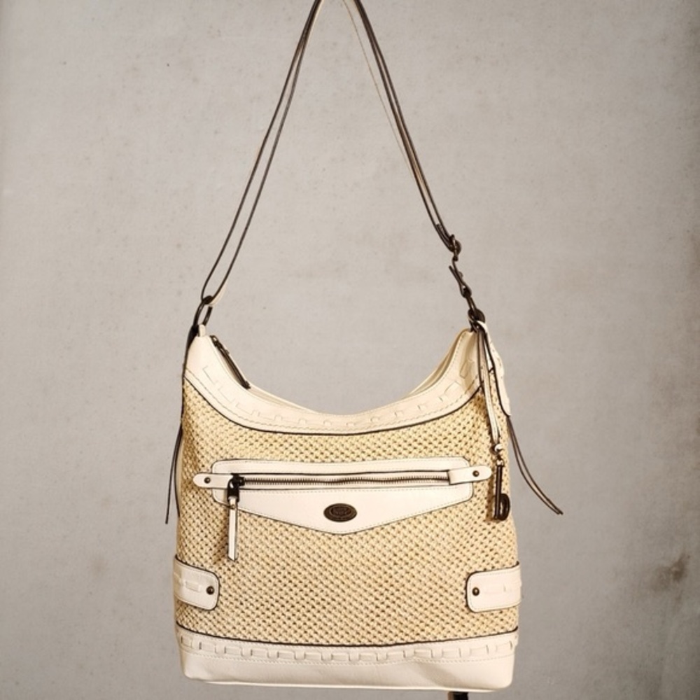 White and Cream boc Shoulder Bag